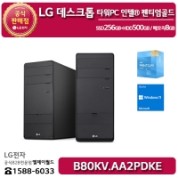 [LG B2B] LG 데스크톱 B80 인텔 펜티엄골드 윈도우11Home정품 타워PC  B80KV.AA2PDKE