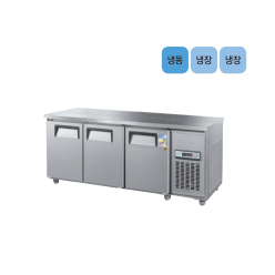 [보급형]우성 일반 냉테이블 1800(6자,냉동/냉장) WSM-180RFT[3D] 직냉식 (메탈,올스텐,아날로그,디지털)