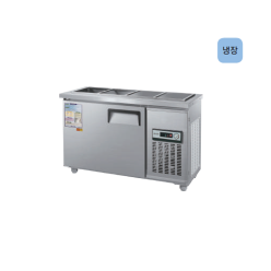 [보급형]우성 일반 찬밧드 냉장고 1200(4자,냉장) WS-120RB[D5] 직냉식 (메탈,올스텐,아날로그,디지털)