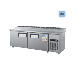 [보급형]우성 일반 김밥 테이블 냉장고 1800(6자,냉장) WS-180RBT[10] 직냉식 (메탈,아날로그,디지털)