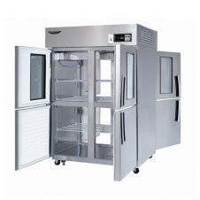 라셀르 45박스 냉장고 간냉식 고급형 양문형, 냉장4칸(4-Glass Door) (LP-1045R-2G)