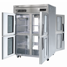 라셀르 45박스 냉장고 간냉식 고급형 양문형, 냉장4칸(8-Glass Door) (LP-1045R-4G)