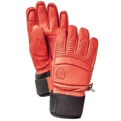 HESTRA GLOVE Leather Fall Line Red