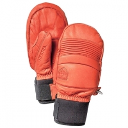 HESTRA GLOVE  Leather Fall Line Mitt Red 31471 540