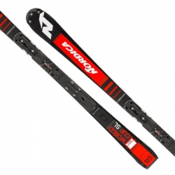 [18/19 Nordica/노르디카]  DOB. SL WC DEPT PLATE BLACK/RED 165 + RACE XCELL 16